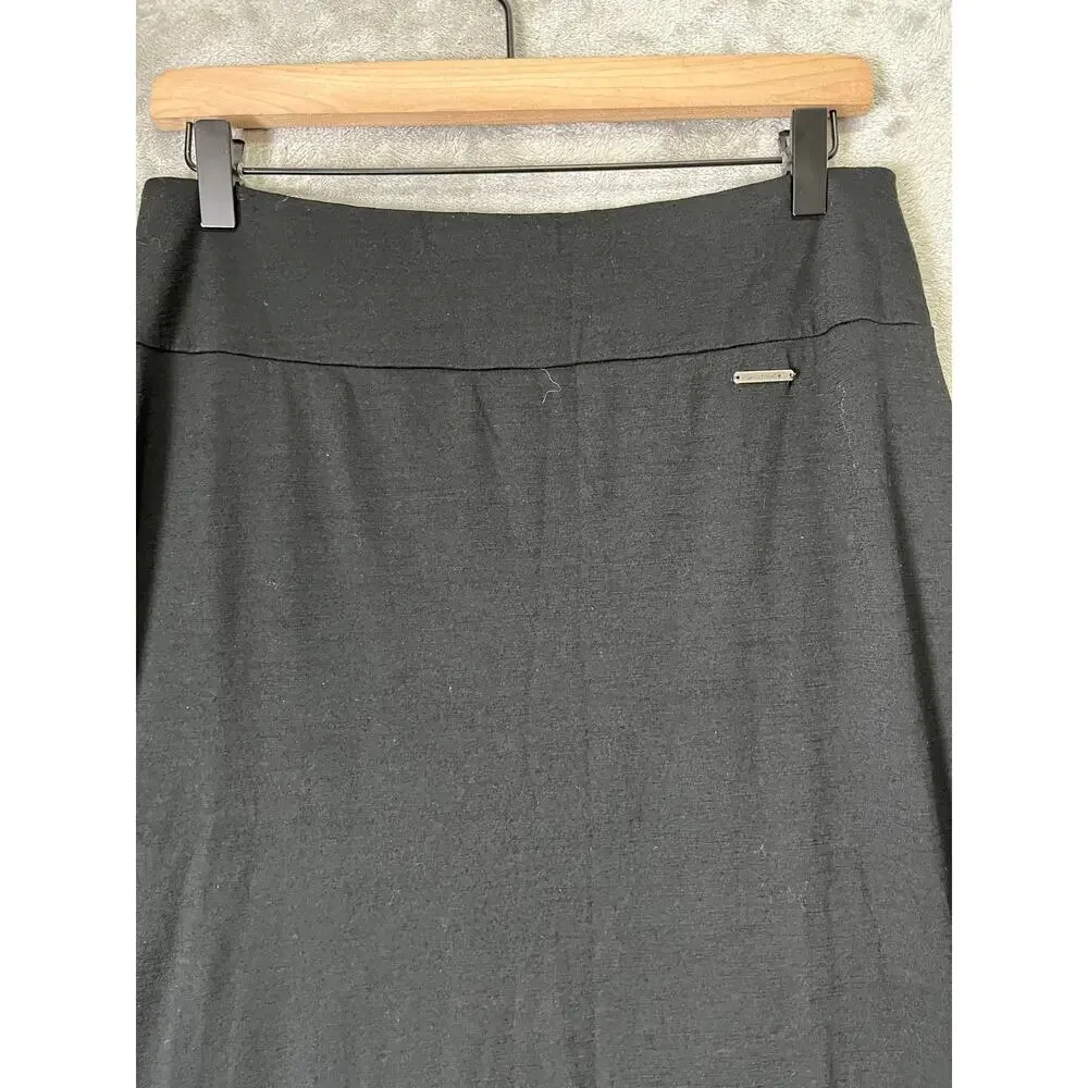 Smartwool Merino Wool Knit Pull On Elastic Waist A-Line Travel Maxi Skirt Small